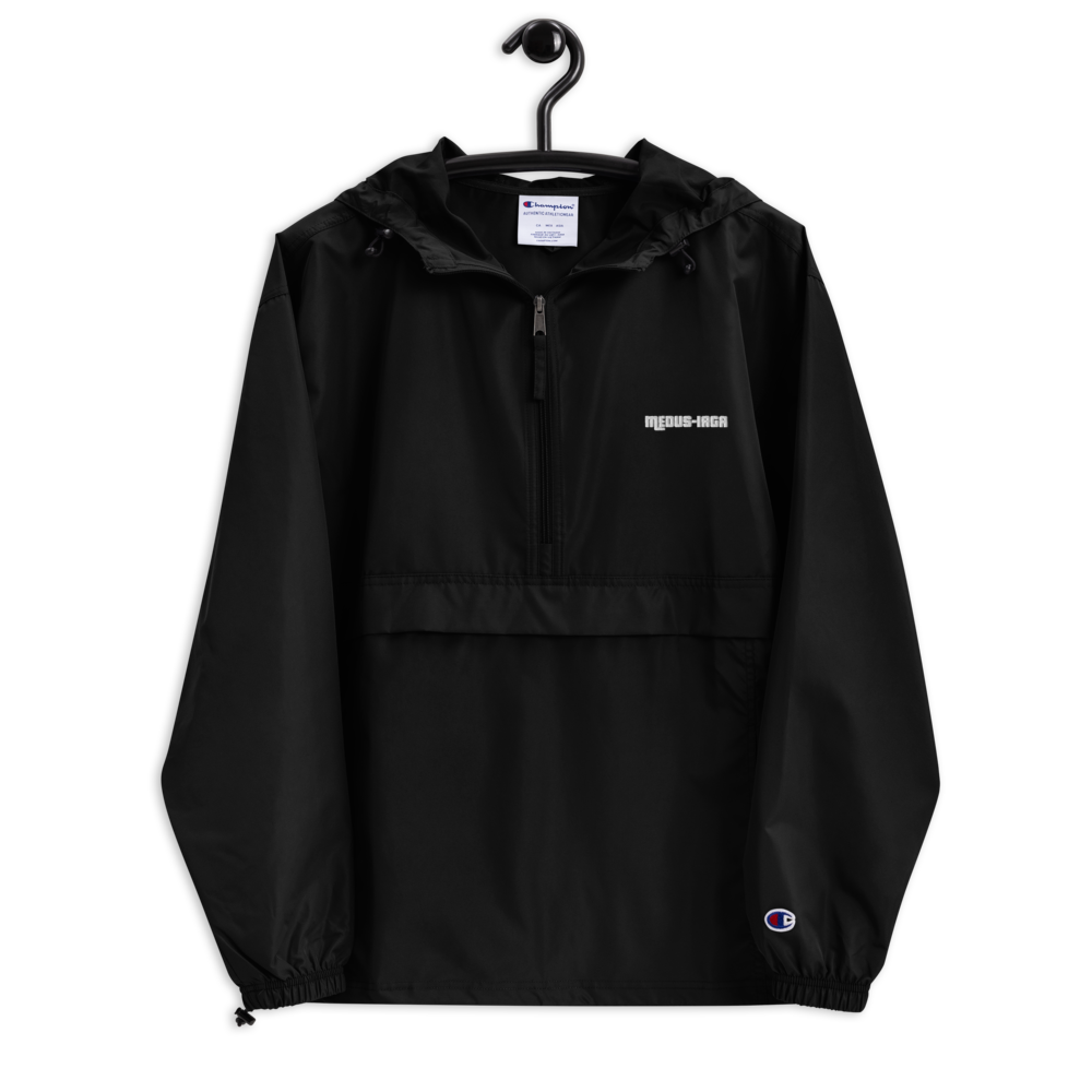 Embroidered "Medusiaga"Champion Packable Jacket- Unisex