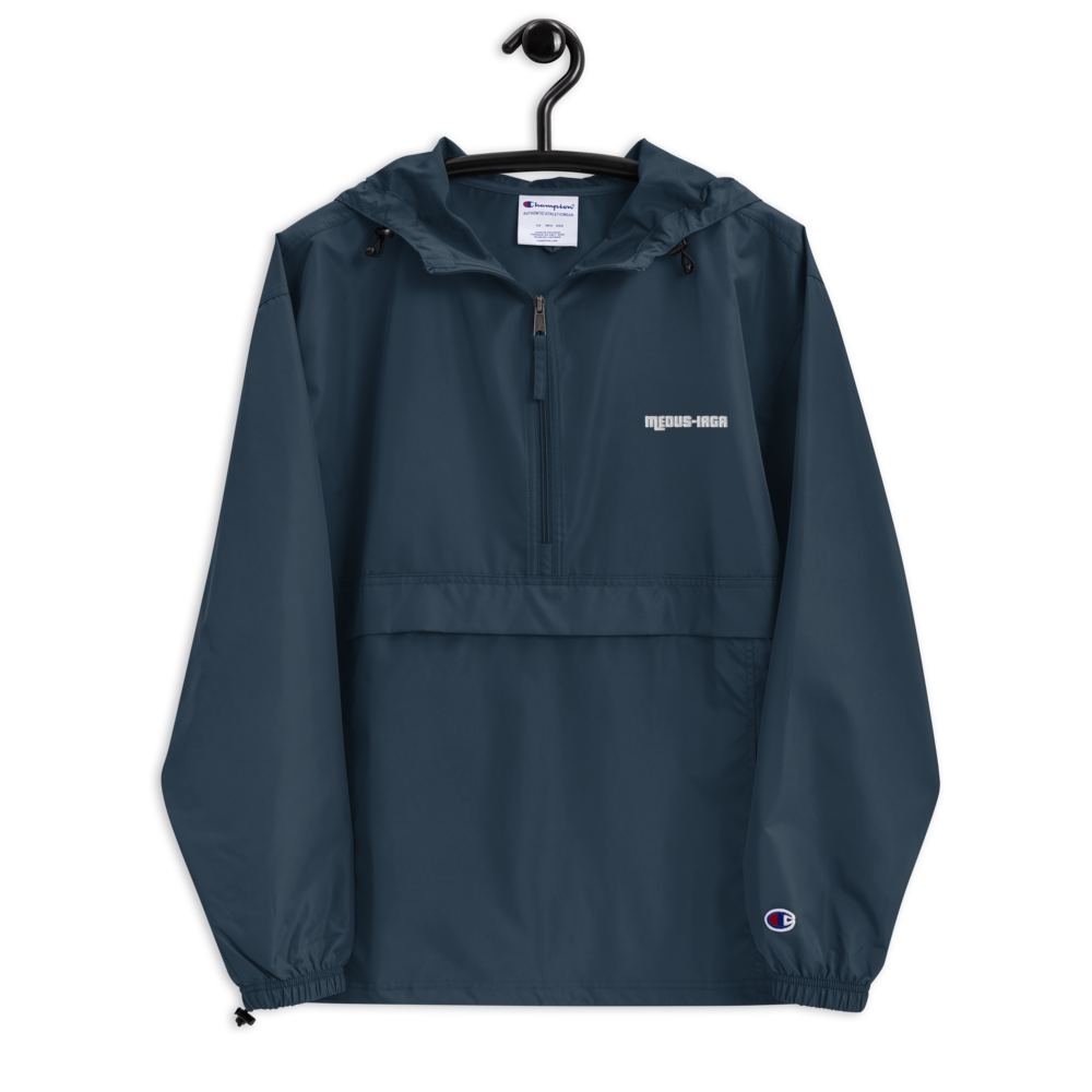 Embroidered "Medusiaga"Champion Packable Jacket- Unisex